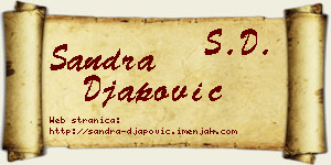 Sandra Đapović vizit kartica